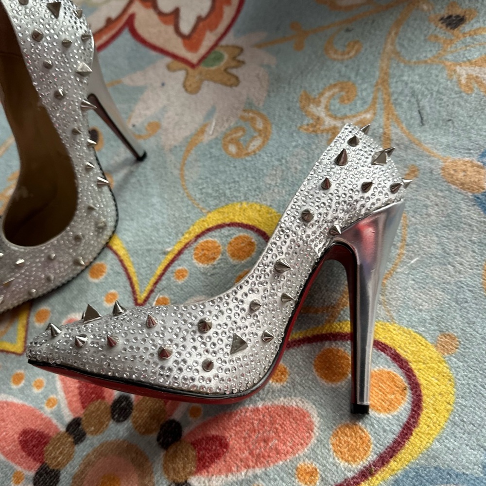 Christian Louboutin Silver Heels